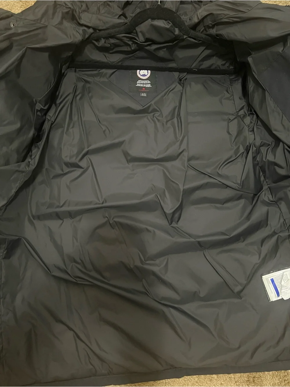 Canada Goose Blue Men's Insulated Down Puffer Parka with Hood Size XL